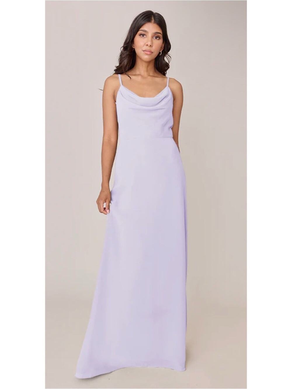 Revelry Nadia Chiffon Dress Light Lavender Size 8 NWT Bridesmaid Wedding Guest